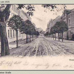 Blick auf die Roßweiner Straße 1935 Blick auf die Roßweiner Straße 1935